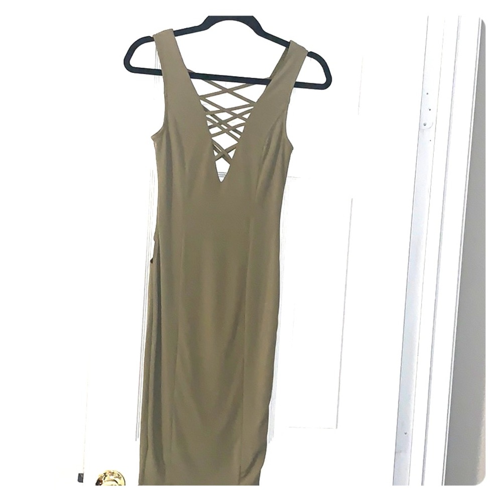 Olive Midi Sexy Dress